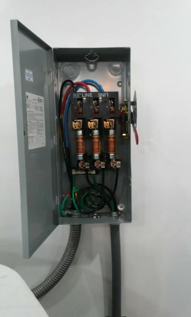 Three-phase disconnect switch installed for Electrical Wiring & Rewiring in Culpeper